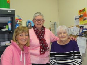 Amanda Powell, Secretary; Jackie Gorman, Volunteer; Anne Jones, Volunteer Leader