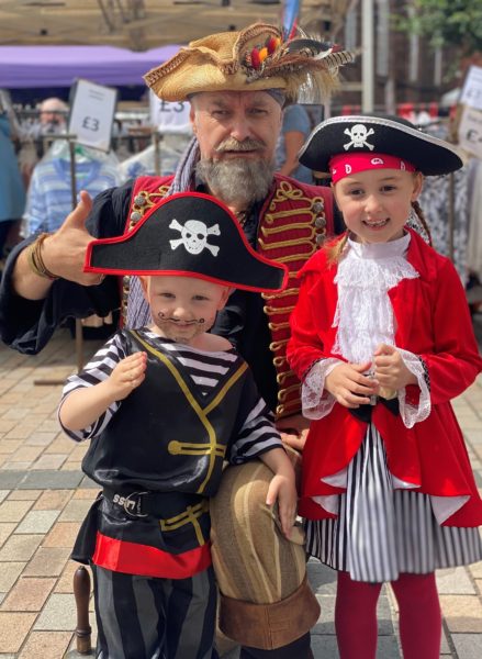 pirate market photograph - children in costume