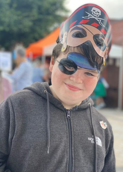 pirate market photograph - child in costume