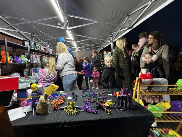 Children at market stall