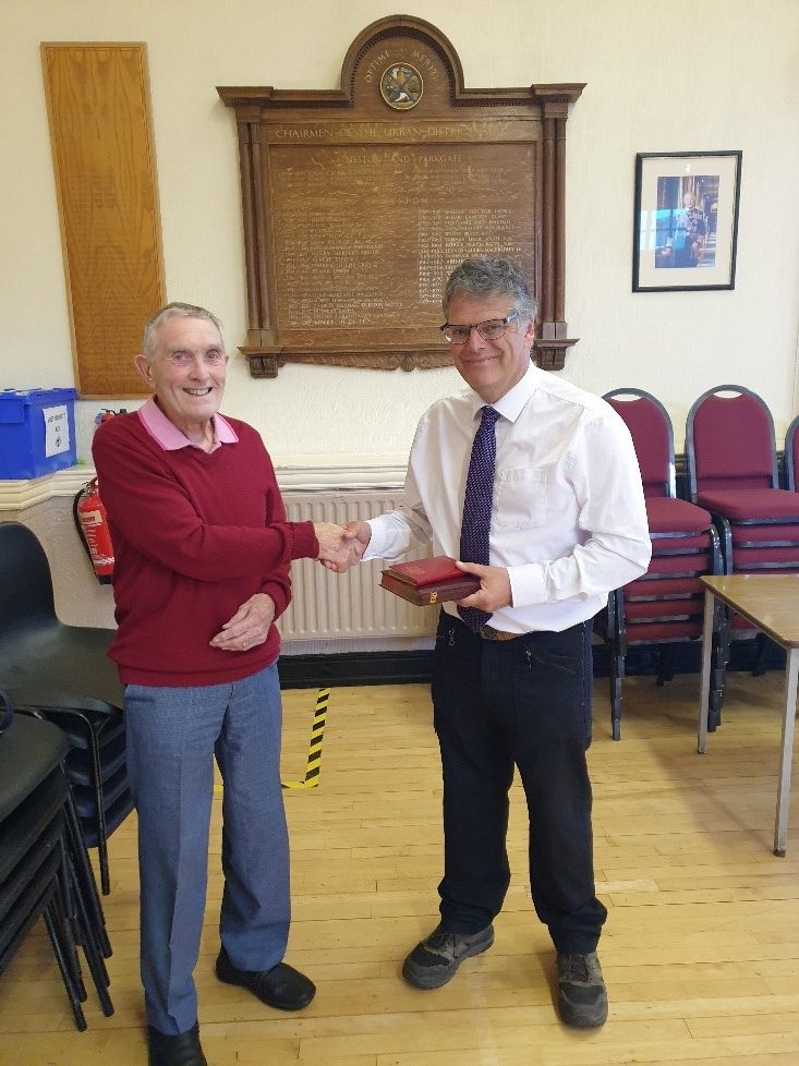 Outgoing Mayor with Alan McGraa