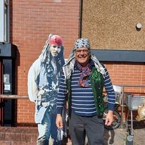 Cllr Jones with Cpt Jack Sparrow